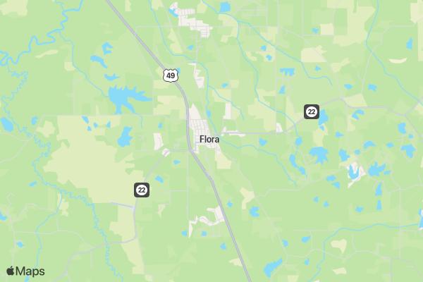 Flora Fit Frosty 5K location map image