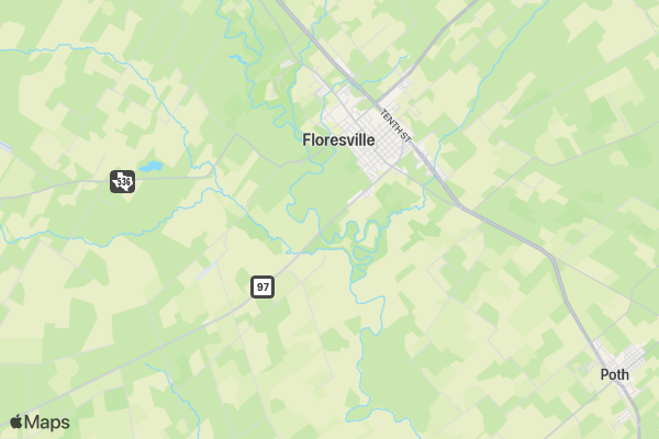 Floresville Peanut Festival Association Santa Scramble location map image