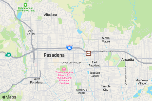 Foothill Family 90th Anniversary 5K location map image