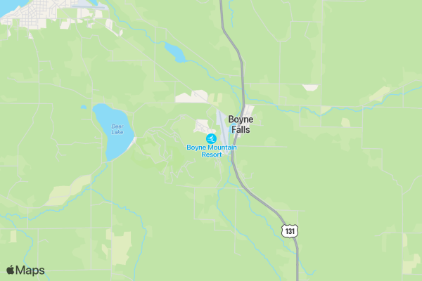 Foothills 50 at Boyne Mountain Resort location map image