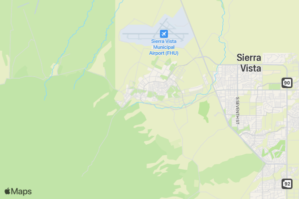 Fort Huachuca Combat Medic Run location map image
