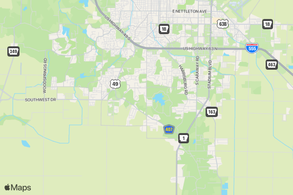 Freak Flag Fun Run location map image