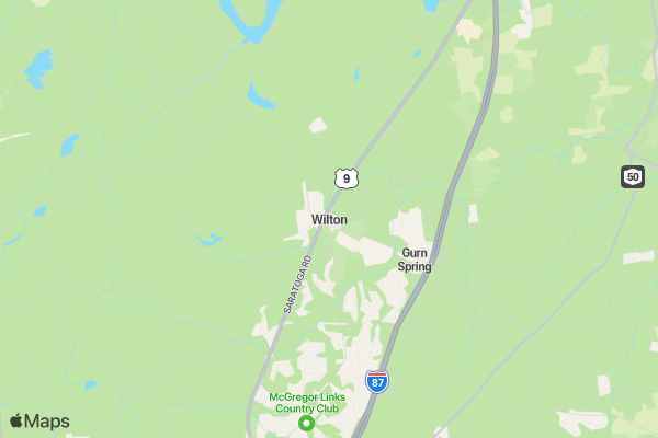 Friends of Wilton Recreation 5K Run/Walk location map image