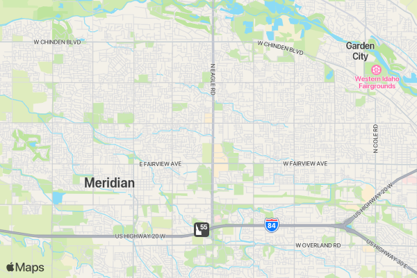 Friendship 5k Meridian location map image
