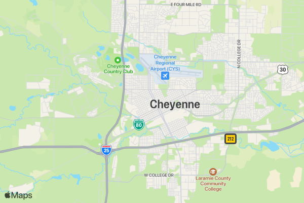 Frontier 5k location map image