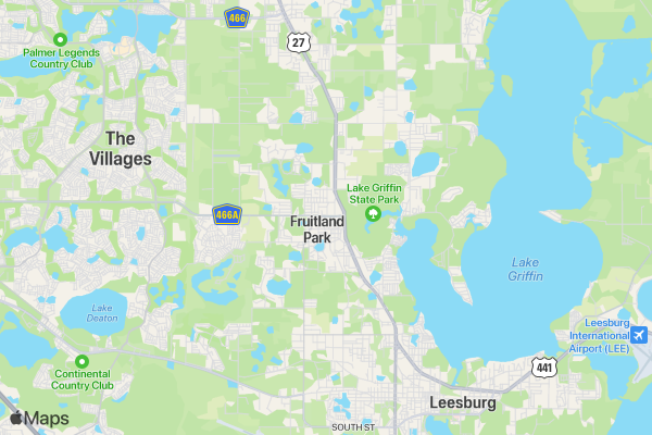 Fruitland Park Trick or Trot 5k location map image