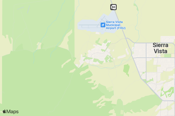 Ft Huachuca Combat Medic Run location map image