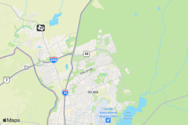 GameOn5K Dunamis Ministries Laredo Tx location map image
