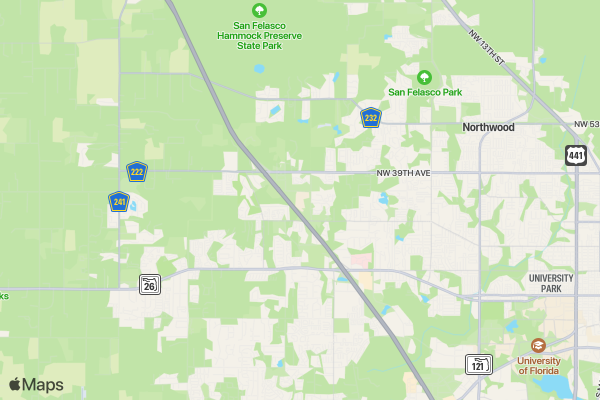 Gator Clot Trot 5K & Fun Walk location map image