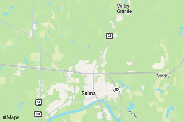 Get Fit Selma Defeat Diabetes 5K location map image