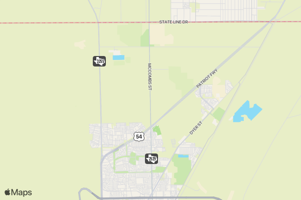 Glow Fun Run location map image