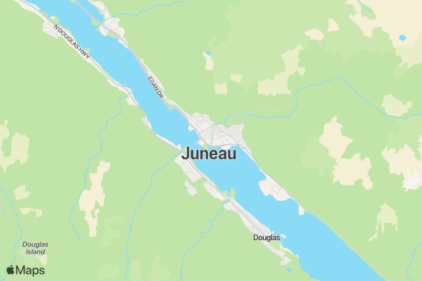 Goldbelt Tram - Mount Roberts Trail Run location map image