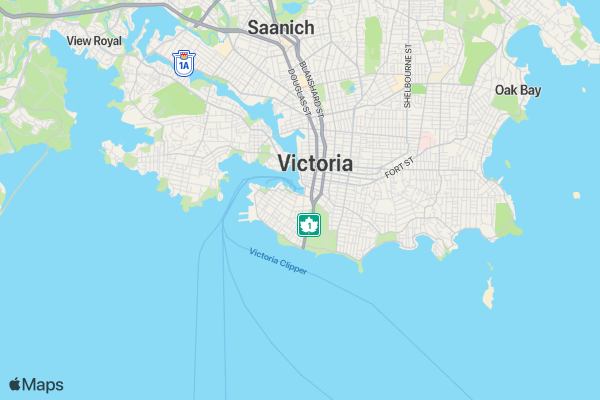 GoodLife Fitness Victoria Marathon location map image