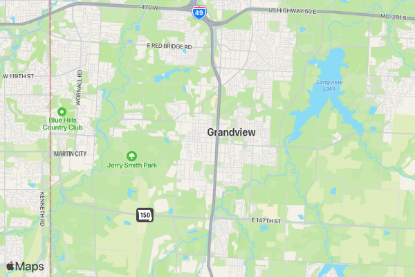 Grandview Civic 5k Run/Walk location map image