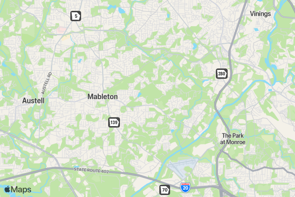 Greater Atlanta Run Series - E-Gift Certificate - 5 Events location map image