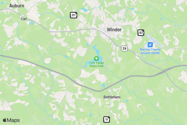 Green Beret Challenge - Georgia location map image