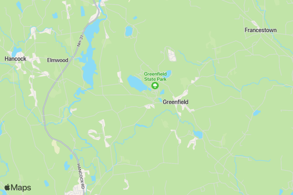 Greenfield Volunteer Fire Department's 1st annual Road Race location map image