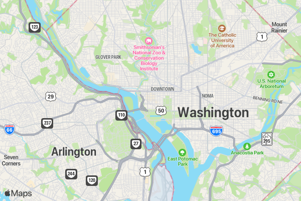 GWU Time Trial 1 location map image