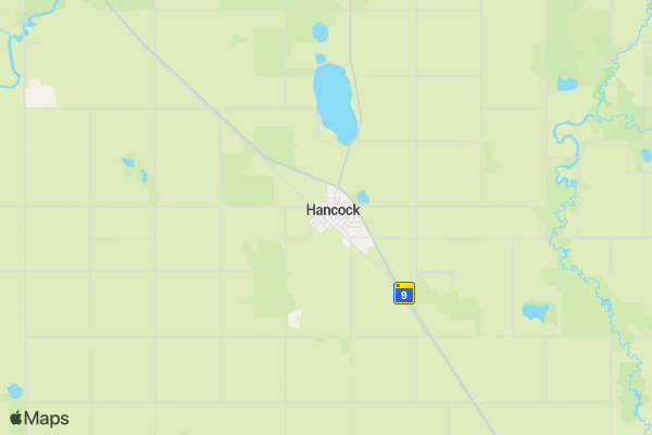 Hancock Lions Club Virtual Run location map image
