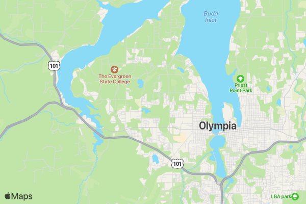 Hansen Hawk Fun Run location map image