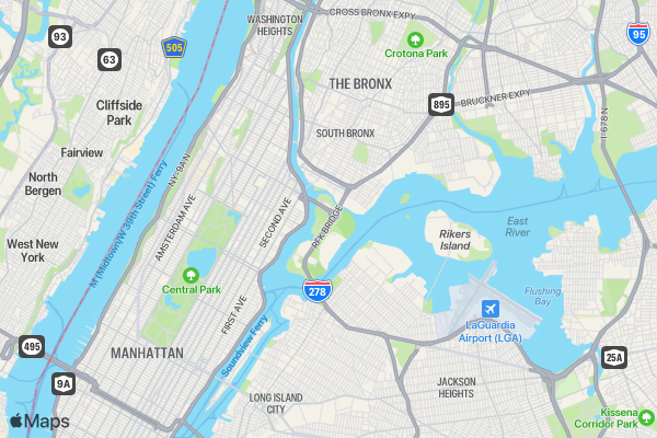 Harlem 1 Miler location map image