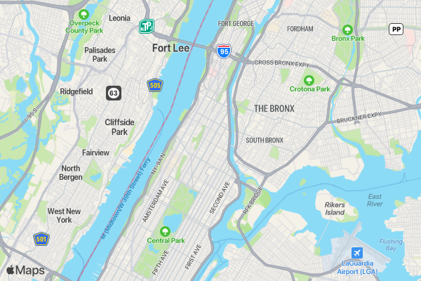 Harlem Alphas 10 Mile Bike Challenge location map image