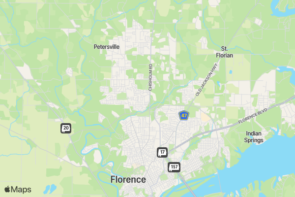 Hat's Off location map image