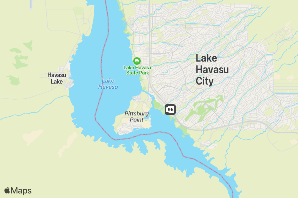 Havasu Half Marathon and 5K location map image