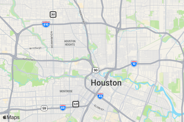 Healthy H for Houston location map image