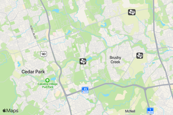 Heart of a Warrior 5K Austin location map image