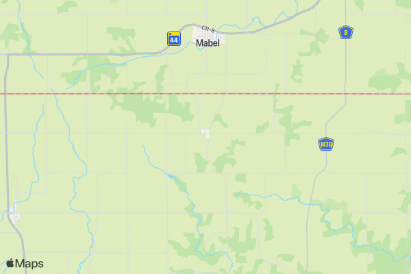 Hesper Hippie Run location map image