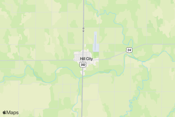 Hill City Rotary 5k Run/Walk location map image