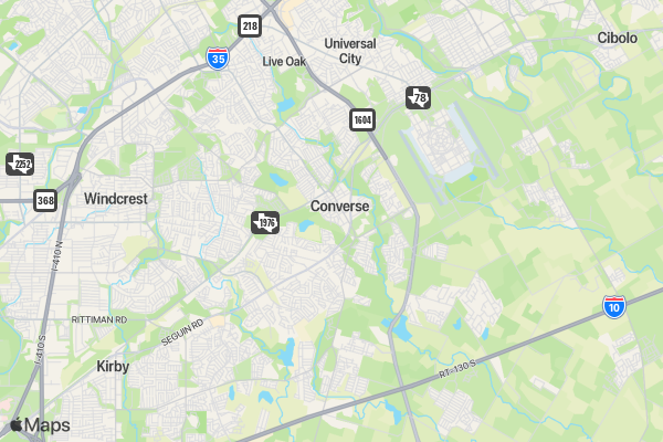 Historic Converse Lake 5K location map image
