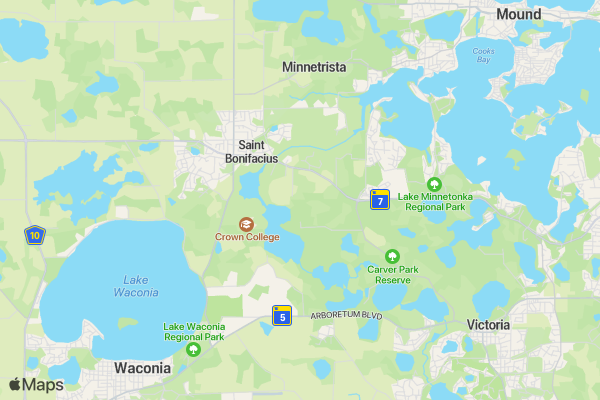 Holding HOPE 5K Run location map image