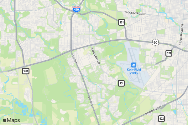Homeless Veterans of San Antonio location map image