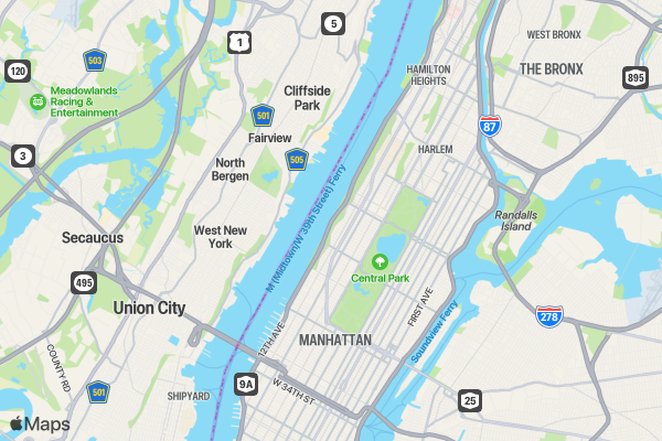Honeybadger  Run 5K/10K/13.1 NYC  location map image