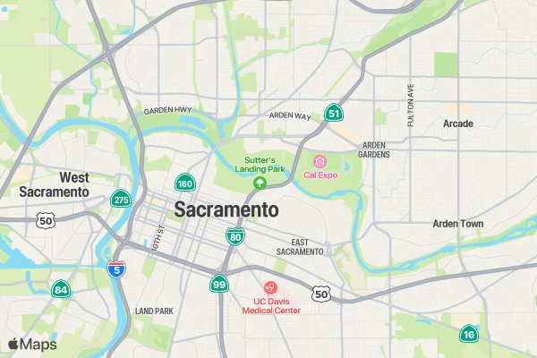 Hope Easter Run 5K/10K/13.1 SACRAMENTO location map image