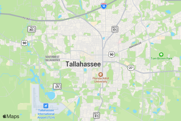 Hope for Tallahassee location map image