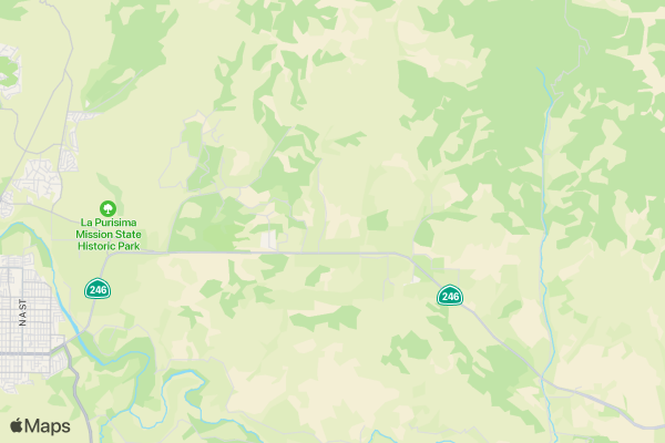 Hope on 246 5K and Kids Run location map image