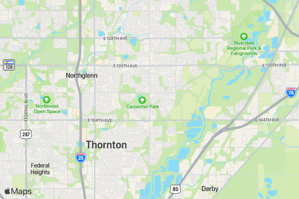 Horizon High School Color Run location map image