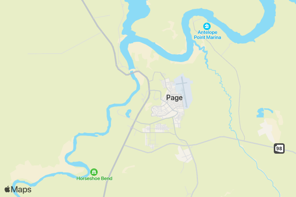 Horseshoe Bend OCR location map image