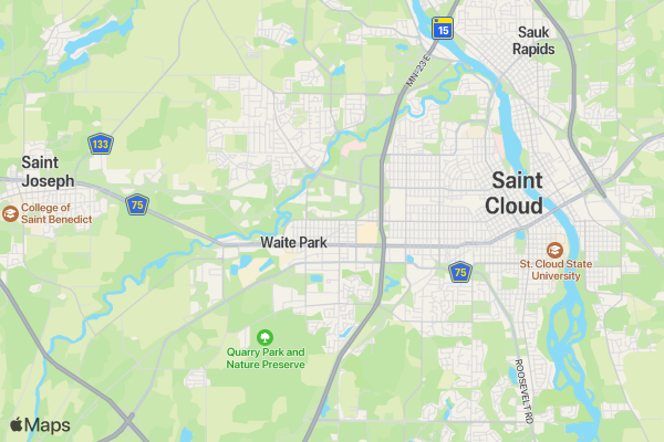 HR Pestys First Annual 5k Walk/Run location map image