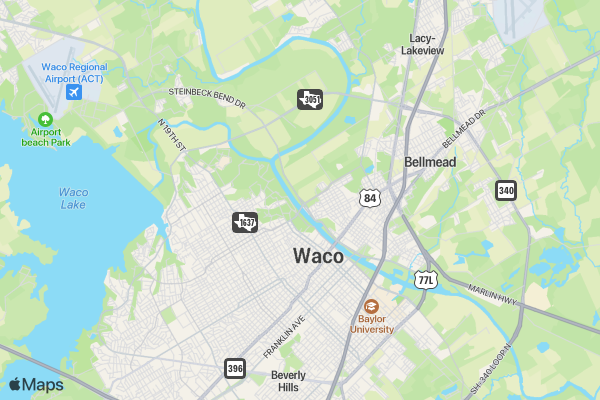 HSCTX 5K Zombie Run location map image