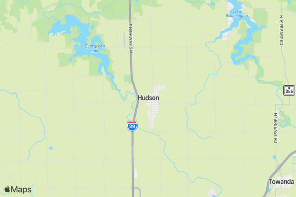 Hudson Lions' Prowl location map image