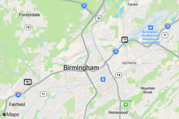 I Am a Father 5K - Birmingham location map image