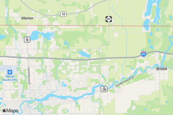 Ideal Beach Triathlon location map image