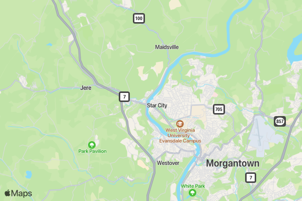 IM for Health 5K/2K location map image