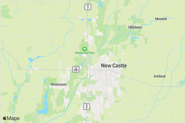 Indiana Dept. of Correction EEL 5K Run/Walk location map image