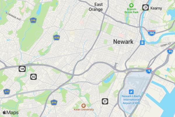 IRVINGTON 5K FUN RUN/WALK location map image