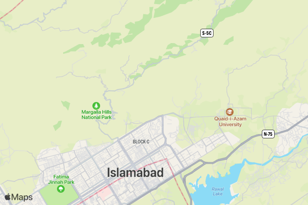 Islamabad Half Marathon location map image